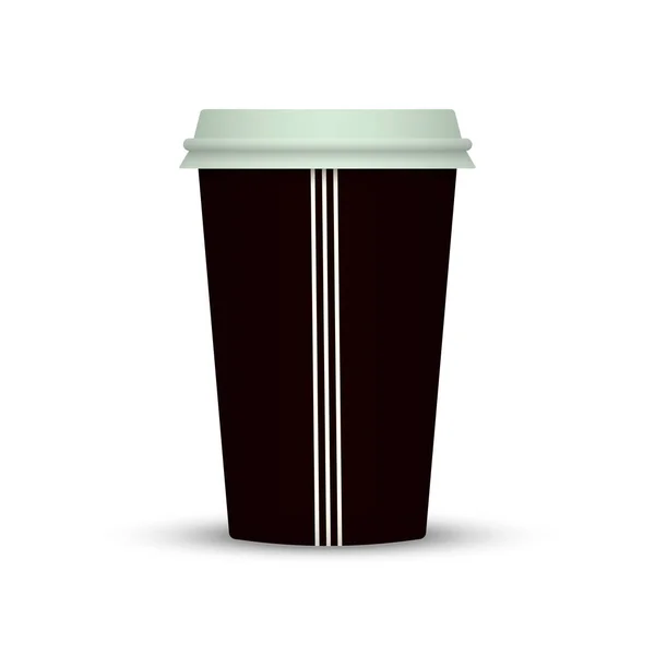 Creative Design Dla Zabrać Filiżanki Kawy — Wektor stockowy