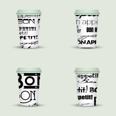 yaratıcı cappuccino kahve fincan seti