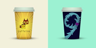 Yaratıcı kahve kupaları tasarım götürün.