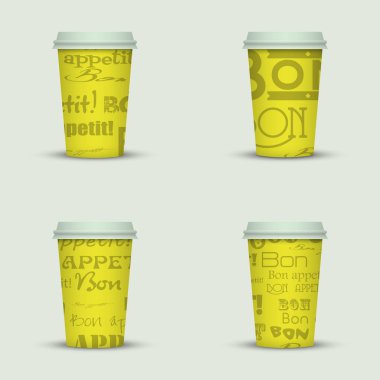 yaratıcı cappuccino kahve fincan seti