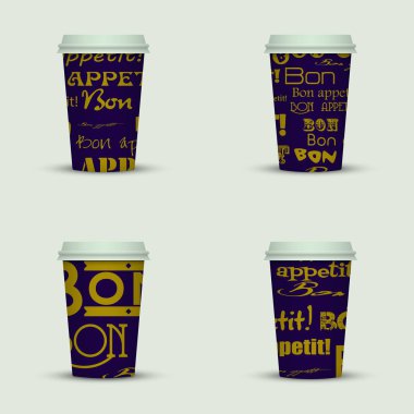 yaratıcı cappuccino kahve fincan seti