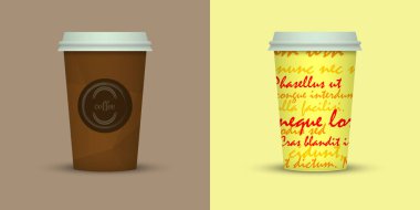 Yaratıcı kahve kupaları tasarım götürün.