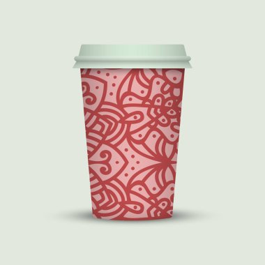 Yaratıcı tasarım için kahve fincanı götürün.