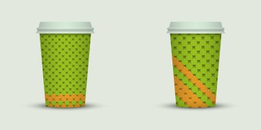 İki kahve fincanı illüstrasyon vektör