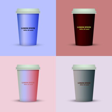 yaratıcı cappuccino kahve fincan seti