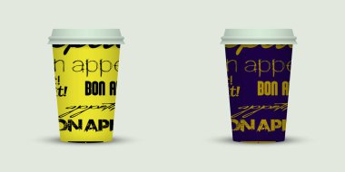 ışık arka plan üzerinde iki kahve fincanı