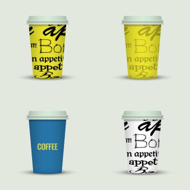 yaratıcı cappuccino kahve fincan seti