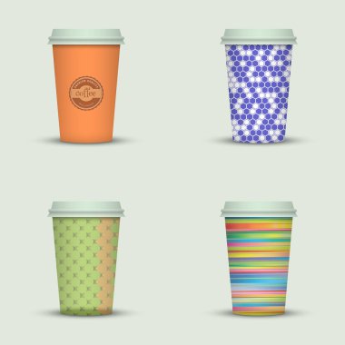 yaratıcı cappuccino kahve fincan seti