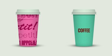 ışık arka plan üzerinde iki kahve fincanı