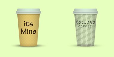 Yaratıcı kahve kupaları tasarım götürün.