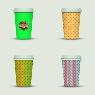 yaratıcı cappuccino kahve fincan seti