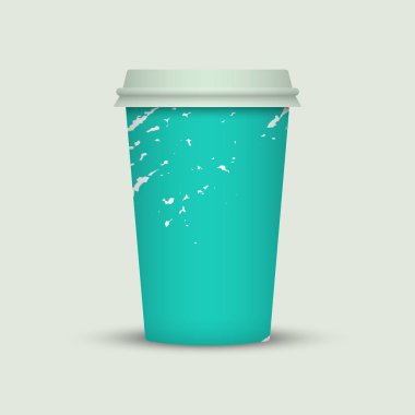 Suluboya kahve Kupası yaratıcı tasarım götürün.