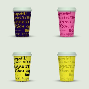 yaratıcı cappuccino kahve fincan seti