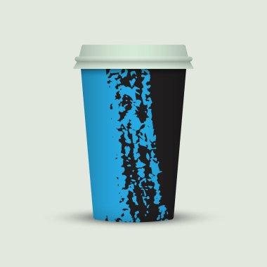 Suluboya kahve Kupası yaratıcı tasarım götürün.