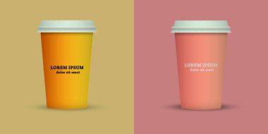 yaratıcı kahve Kupası şablonu