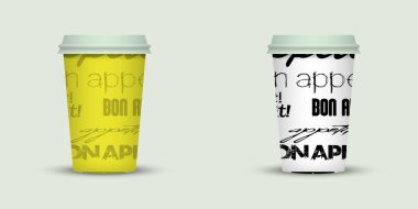 ışık arka plan üzerinde iki kahve fincanı