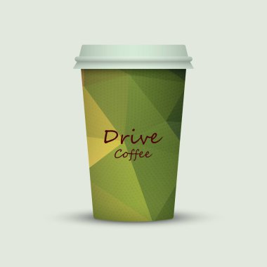 Yaratıcı tasarım için kahve fincanı götürün.