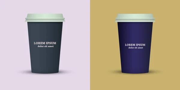 Modèle Tasse Café Créatif — Image vectorielle