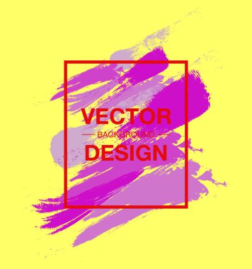 Suluboya fırça darbeleri arka plan ile sanat çerçeve