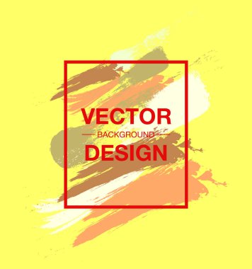 Suluboya fırça darbeleri arka plan ile sanat çerçeve