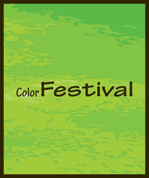 Text Color Festival Watercolor Texture Background — Stock Vector