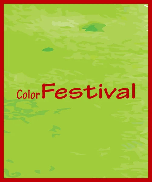 Tekst Kleur Festival Aquarel Textuur Achtergrond — Stockvector