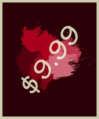 Vektör suluboya sıçrama çerçeve. Satışı büyük başlığı