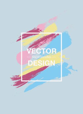 fırça boya doku tasarım akrilik kontur poster