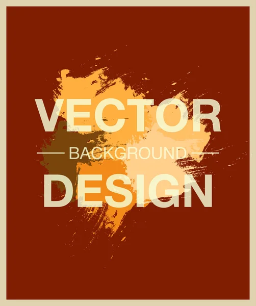 Art Frame Watercolor Brush Strokes Background — Stock Vector