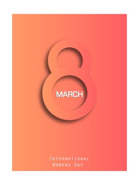Dünya Kadınlar Günü 8 Mart için zarif lüks poster 