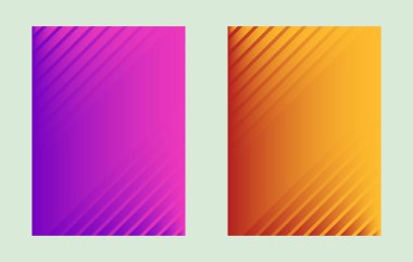 Renkli vektör tebrik arka plan afiş kümesi