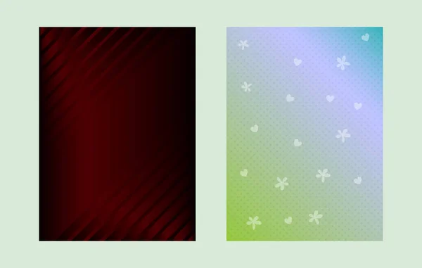 Colorido Conjunto Banner Fondo Saludo Vectorial — Vector de stock