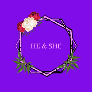 çiçek arka plan çerçeve vektörü