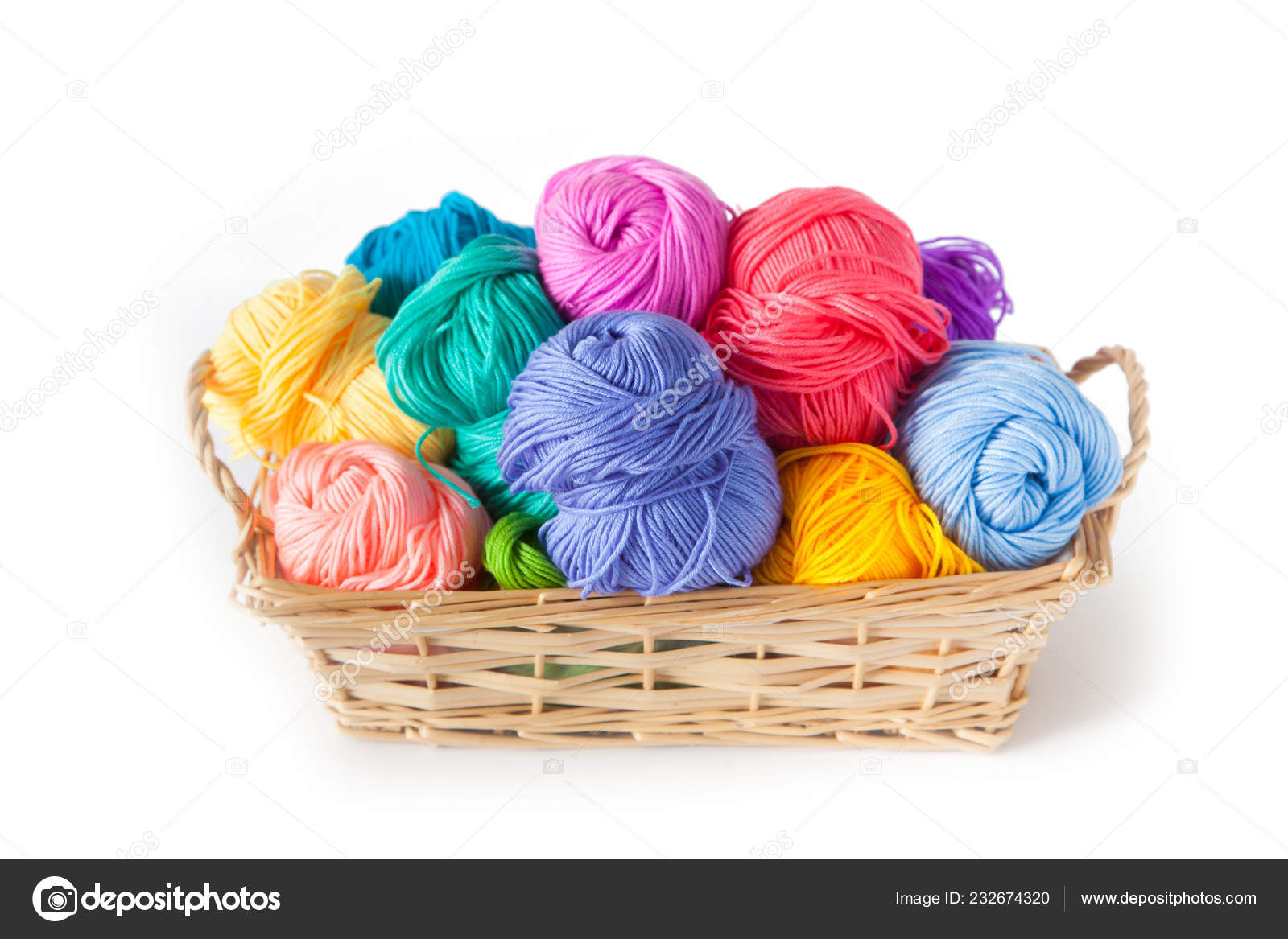 Yarns in Basket with Crochet Hooks in Harmonious Colors. Knitting, Crocheting  Supplies. Stock Image - Image of color, cotton: 116779833