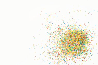 Bir parti ve carnival için dekor. Yukarıdan görüntülemek.