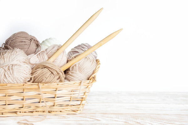 Accessories for needlework. Hobby knitting. Women's business.