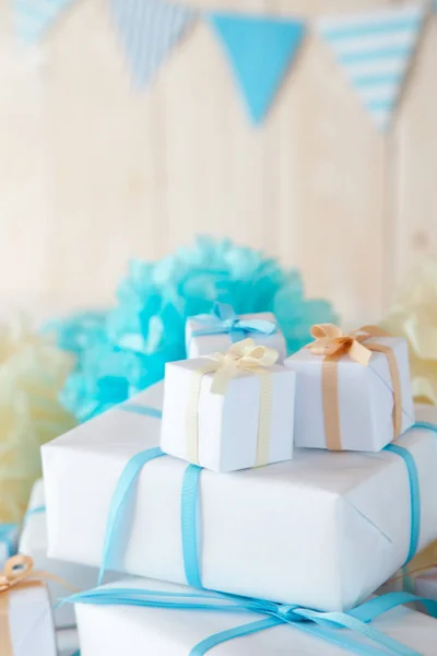 Bright blue decor for Birthday, party and new year.