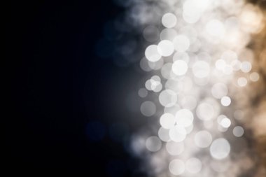 Arka plan için soyut siyah bokeh kullanın