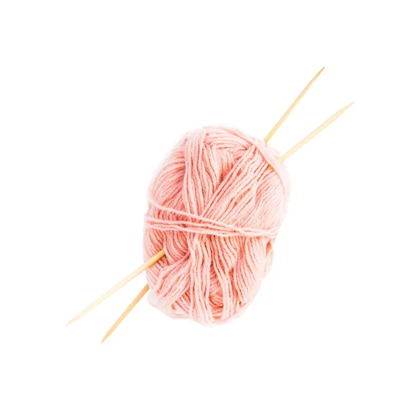 针织上的彩色纱线 — 图库照片