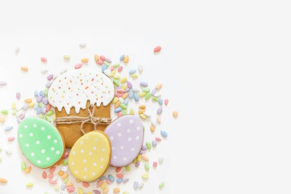 Tatlılar Için Paskalya Kutlamak Gingerbread Paskalya Tavşanı Paskalya Yumurta Şeklinde — Stok fotoğraf