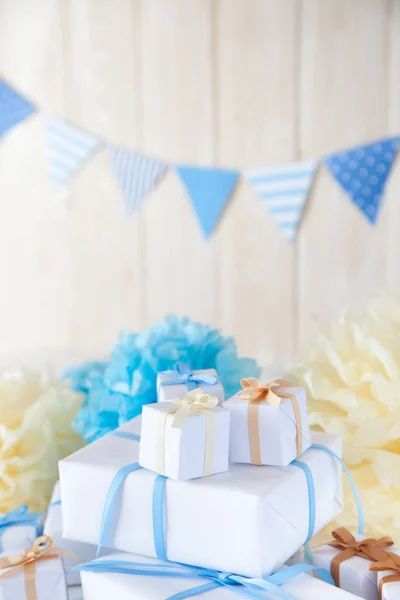 Bright blue decor for Birthday, party and new year.