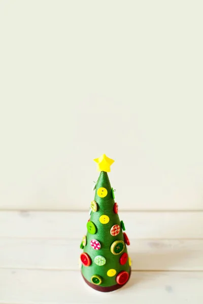 Conos Alternativos Árbol Navidad Árbol Navidad Hecho Hilo Hilo Árbol —  Fotos de Stock