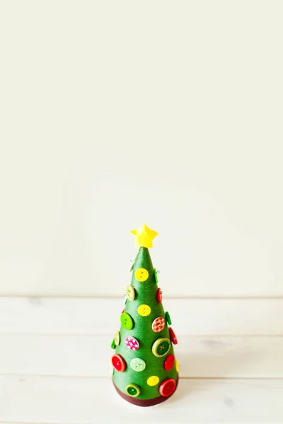 Conos Alternativos Árbol Navidad Árbol Navidad Hecho Hilo Hilo Árbol —  Fotos de Stock