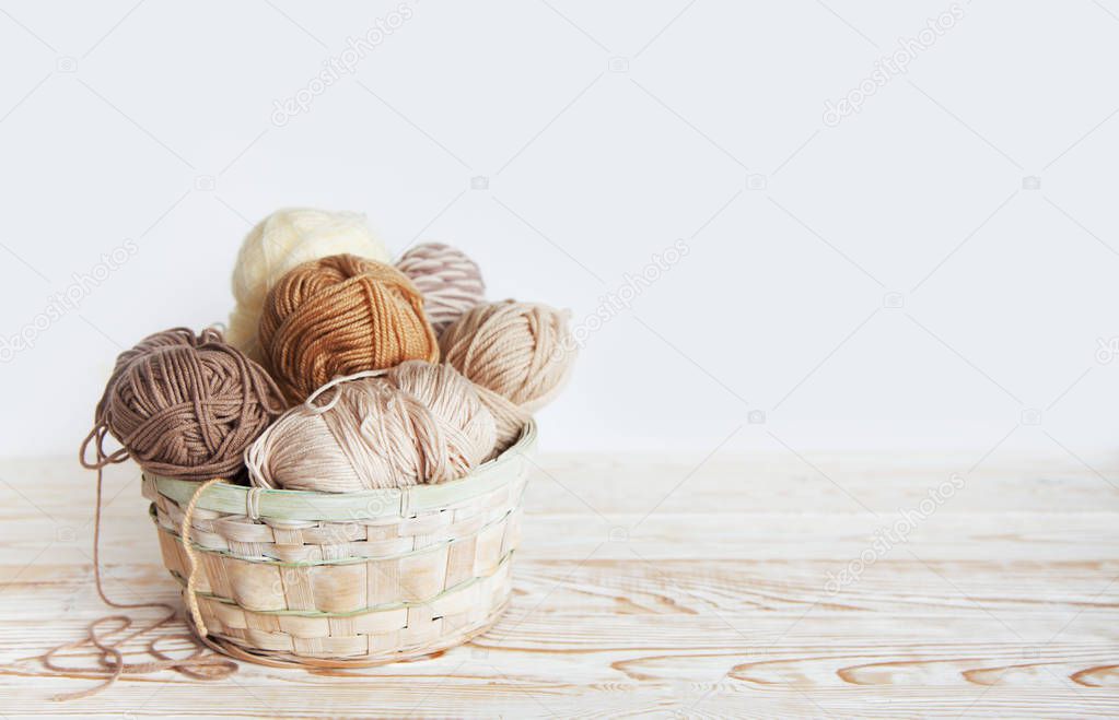 Accessories for needlework. Hobby knitting. Women's business.
