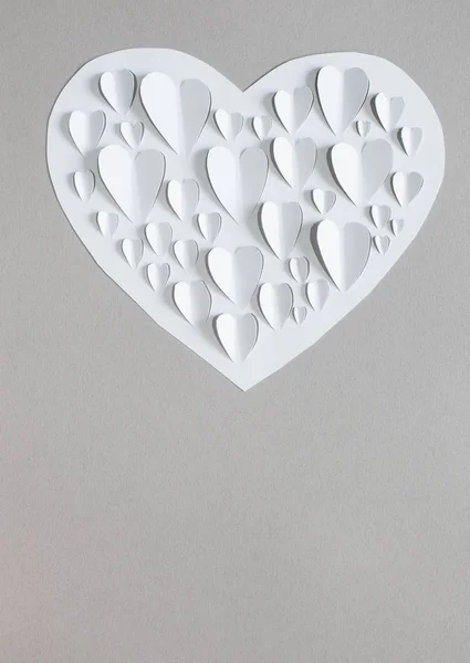 Corazón Papel Cortado Papel — Foto de Stock