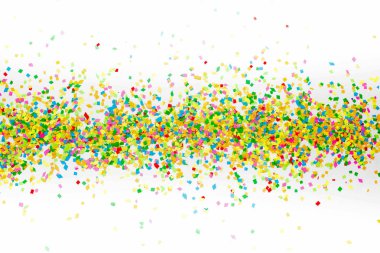 Çerçeve renkli konfeti yaptı.