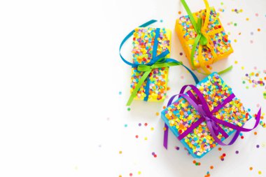 Doğum günü, parti ve yeni yıl için parlak dekor