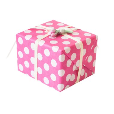 Renkli tatil hediye. İzole.