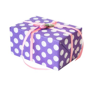 Renkli tatil hediye. İzole.