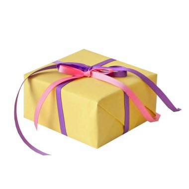 Renkli tatil hediye. İzole.